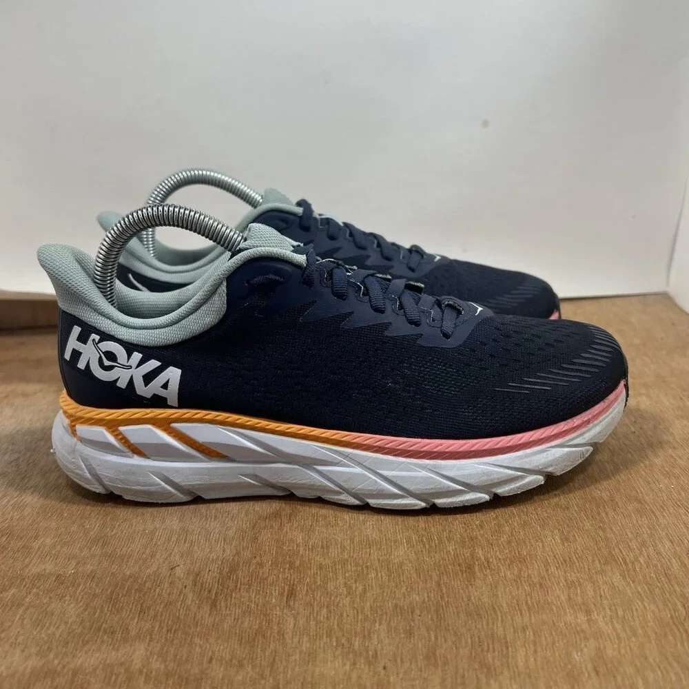 Hoka One One Clifton 7 Womens Size 7.5 US Blue Running Shoes